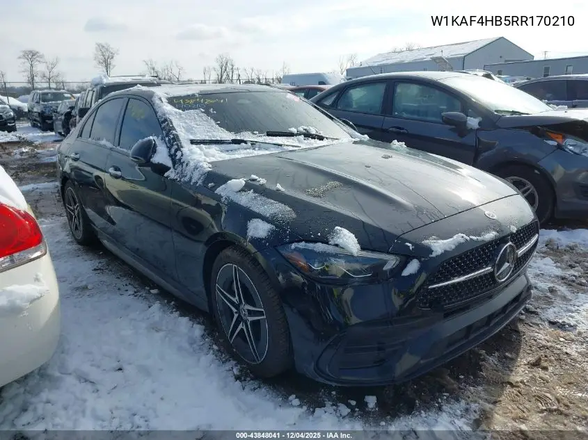 W1KAF4HB5RR170210 2024 Mercedes-Benz C 300
