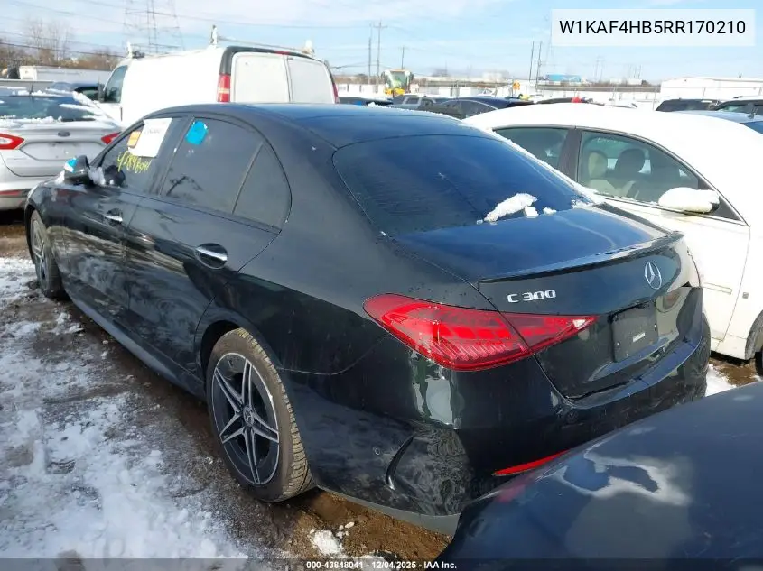 W1KAF4HB5RR170210 2024 Mercedes-Benz C 300