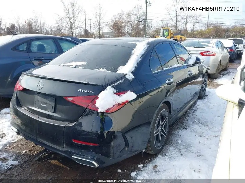 W1KAF4HB5RR170210 2024 Mercedes-Benz C 300