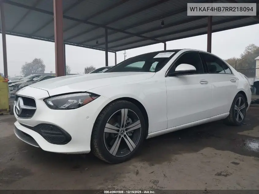 W1KAF4HB7RR218094 2024 Mercedes-Benz C 300