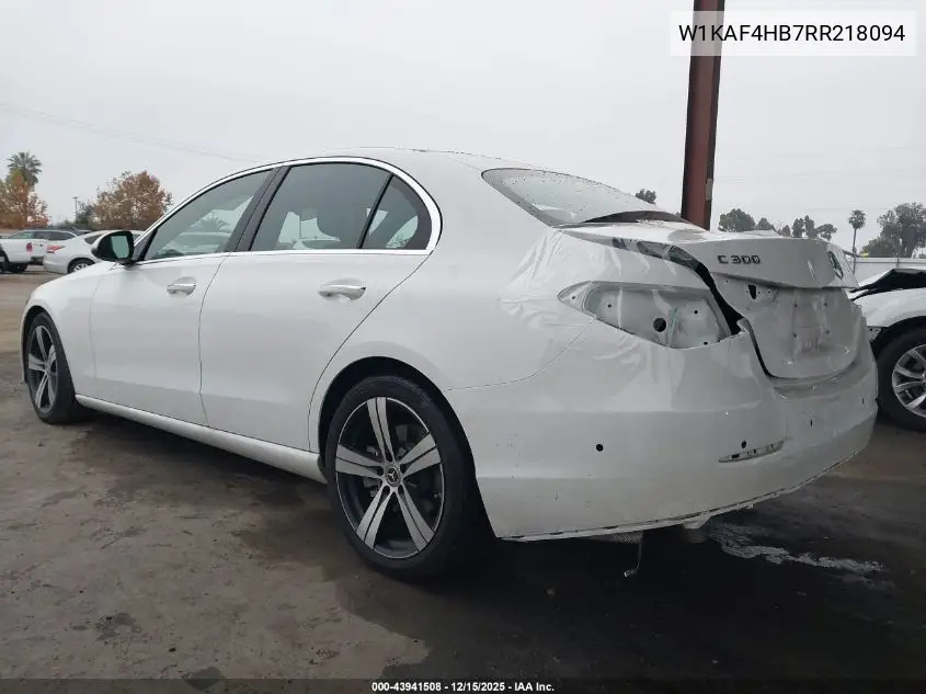 W1KAF4HB7RR218094 2024 Mercedes-Benz C 300