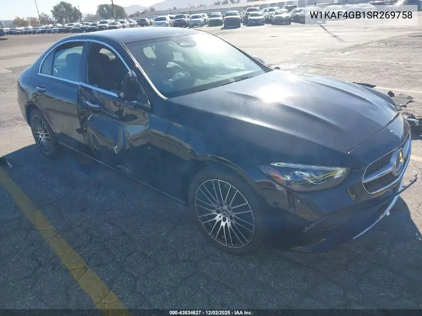 W1KAF4GB1SR269758 2025 Mercedes-Benz C 300