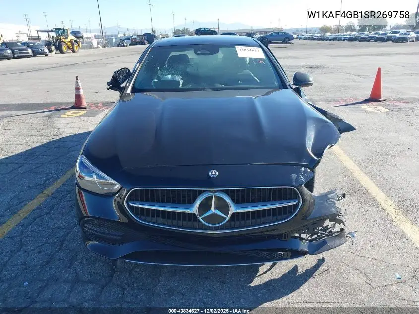W1KAF4GB1SR269758 2025 Mercedes-Benz C 300