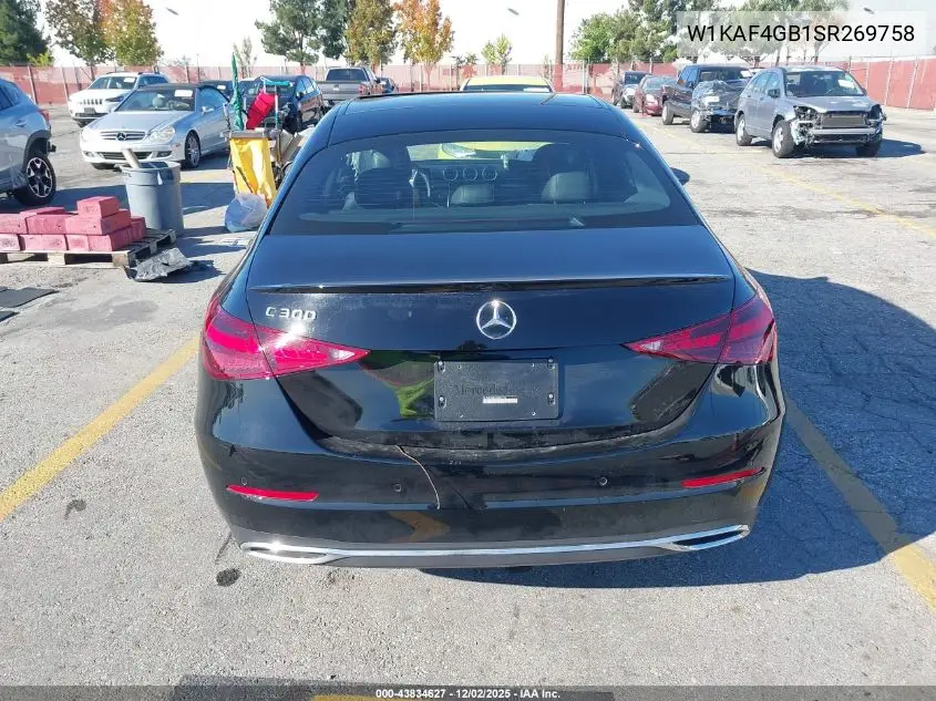 W1KAF4GB1SR269758 2025 Mercedes-Benz C 300