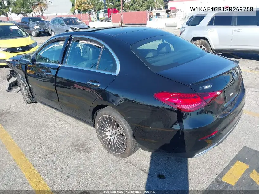 W1KAF4GB1SR269758 2025 Mercedes-Benz C 300