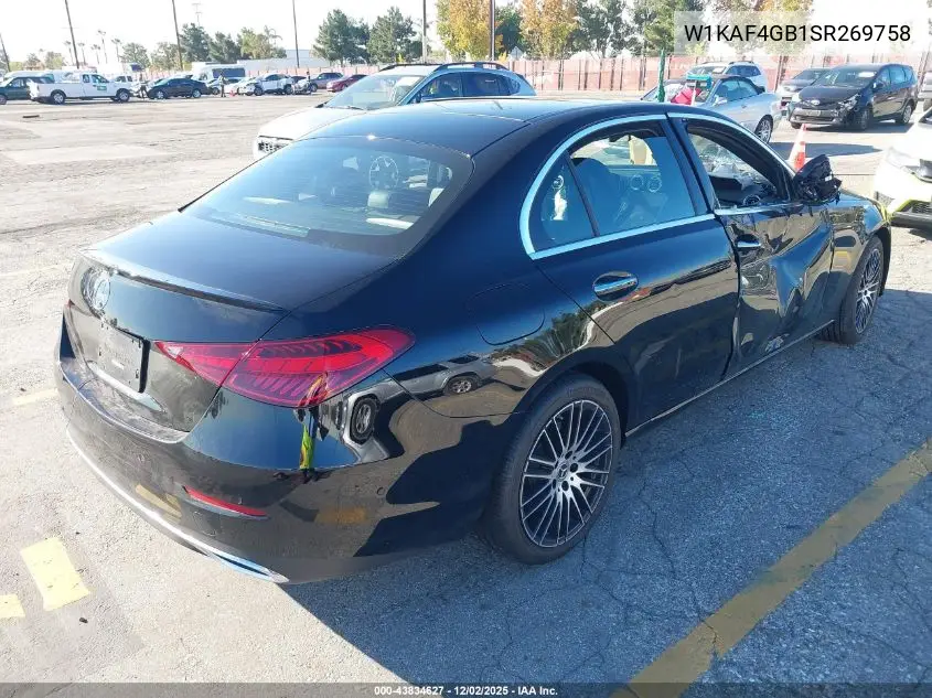 W1KAF4GB1SR269758 2025 Mercedes-Benz C 300