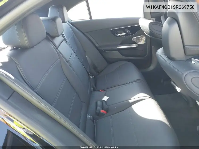 W1KAF4GB1SR269758 2025 Mercedes-Benz C 300