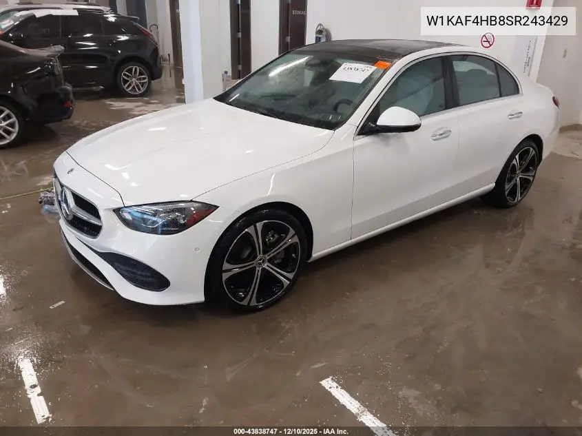 W1KAF4HB8SR243429 2025 Mercedes-Benz C 300