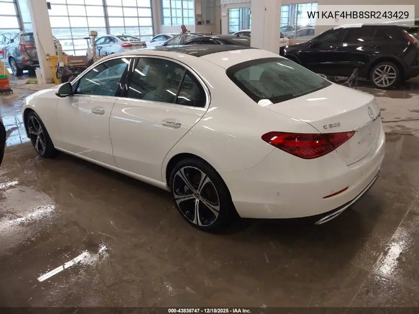 W1KAF4HB8SR243429 2025 Mercedes-Benz C 300