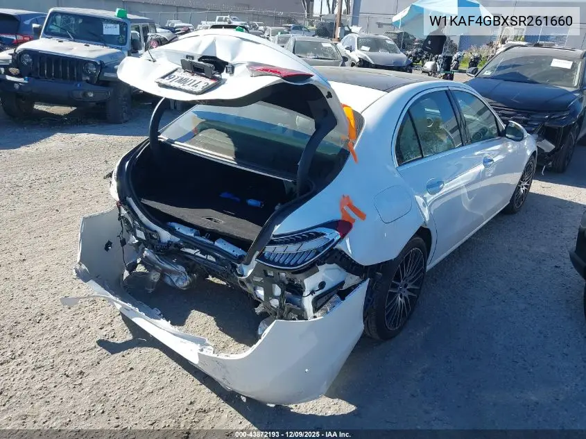 W1KAF4GBXSR261660 2025 Mercedes-Benz C 300