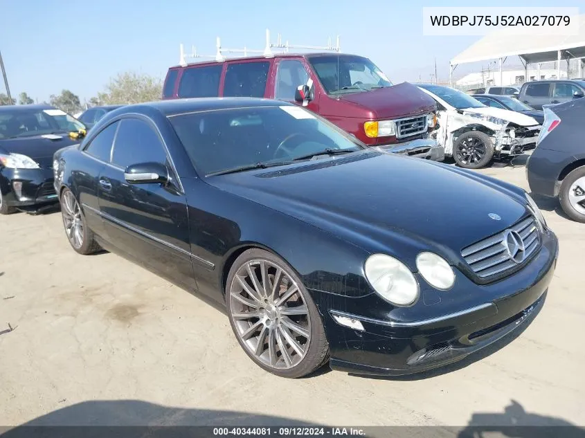 WDBPJ75J52A027079 2002 Mercedes-Benz Cl 500