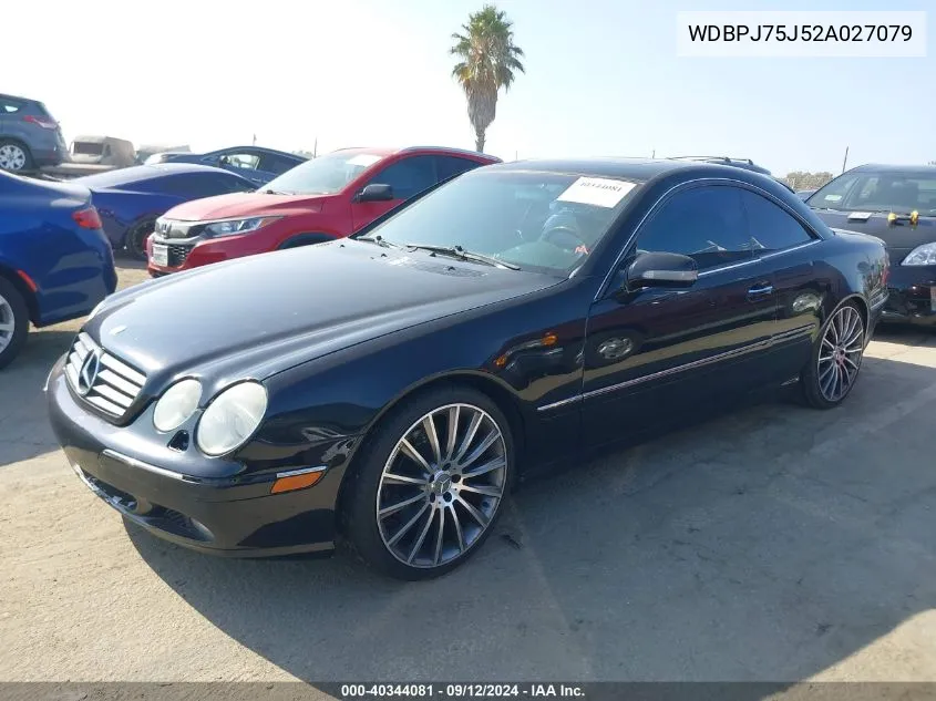 WDBPJ75J52A027079 2002 Mercedes-Benz Cl 500