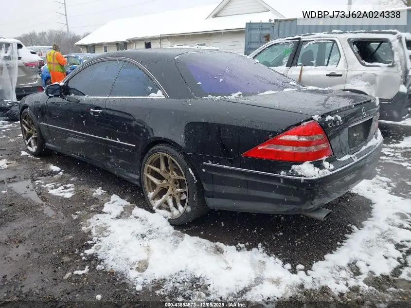 WDBPJ73J62A024338 2002 Mercedes-Benz Cl 55 Amg