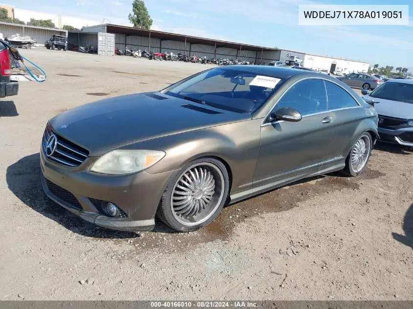 WDDEJ71X78A019051 2008 Mercedes-Benz Cl 550