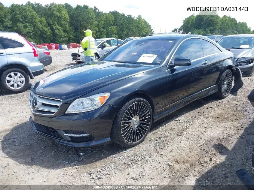 WDDEJ9EB1DA031443 2013 Mercedes-Benz Cl 550 4Matic