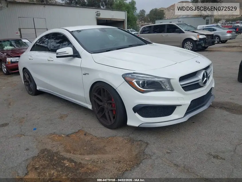 2014 Mercedes-Benz Cla 45 Amg 4Matic VIN: WDDSJ5CB6EN072529 Lot: 44770105