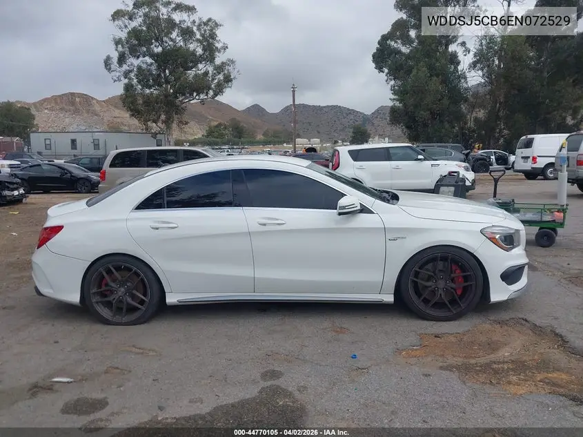2014 Mercedes-Benz Cla 45 Amg 4Matic VIN: WDDSJ5CB6EN072529 Lot: 44770105