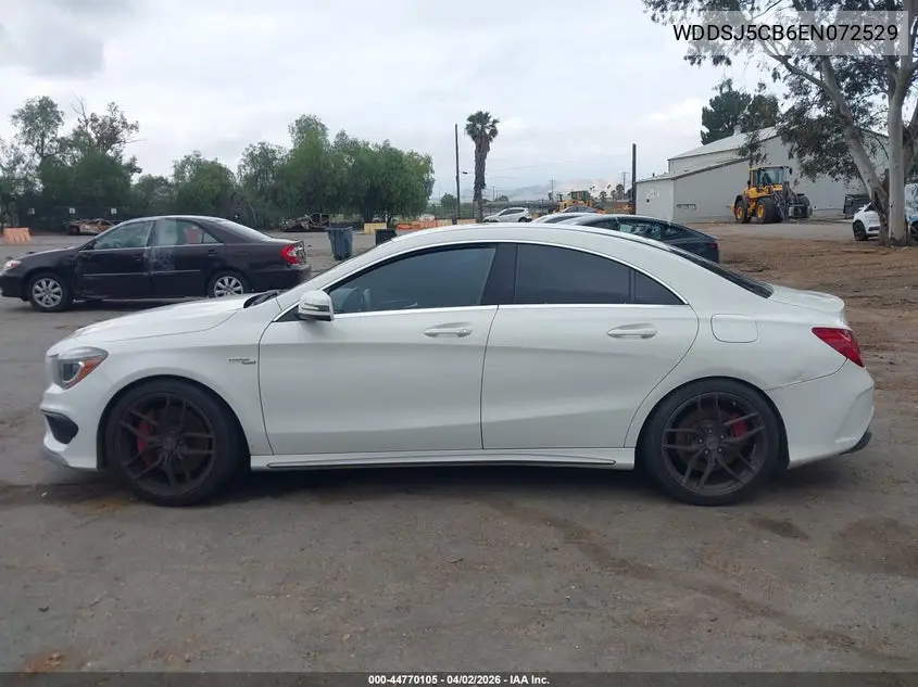 2014 Mercedes-Benz Cla 45 Amg 4Matic VIN: WDDSJ5CB6EN072529 Lot: 44770105