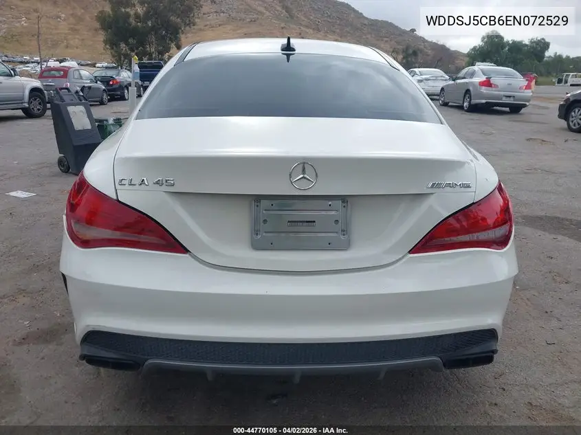 2014 Mercedes-Benz Cla 45 Amg 4Matic VIN: WDDSJ5CB6EN072529 Lot: 44770105