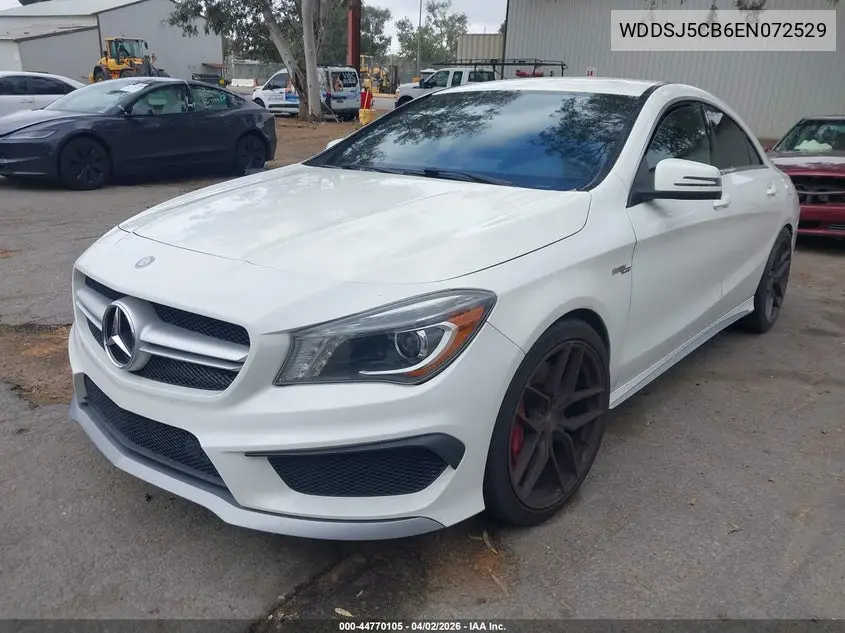 2014 Mercedes-Benz Cla 45 Amg 4Matic VIN: WDDSJ5CB6EN072529 Lot: 44770105