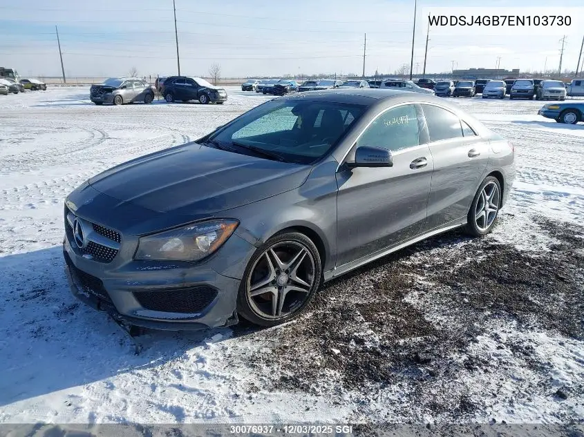 WDDSJ4GB7EN103730 2014 Mercedes-Benz Cla 250 4Matic