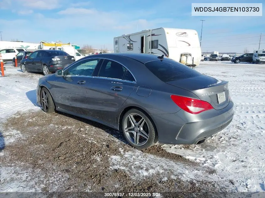 WDDSJ4GB7EN103730 2014 Mercedes-Benz Cla 250 4Matic