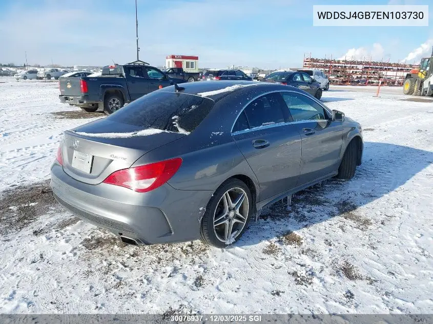 WDDSJ4GB7EN103730 2014 Mercedes-Benz Cla 250 4Matic