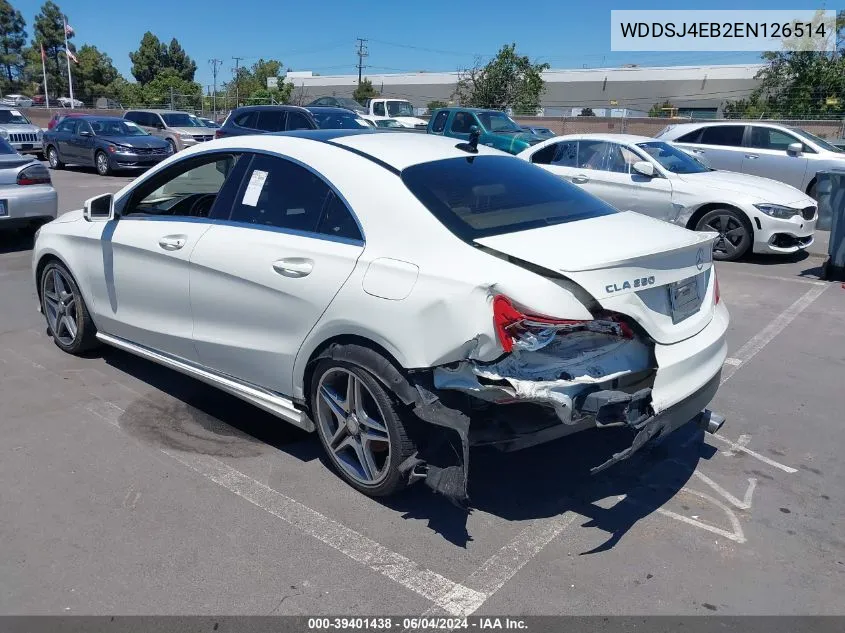 WDDSJ4EB2EN126514 2014 Mercedes-Benz Cla 250