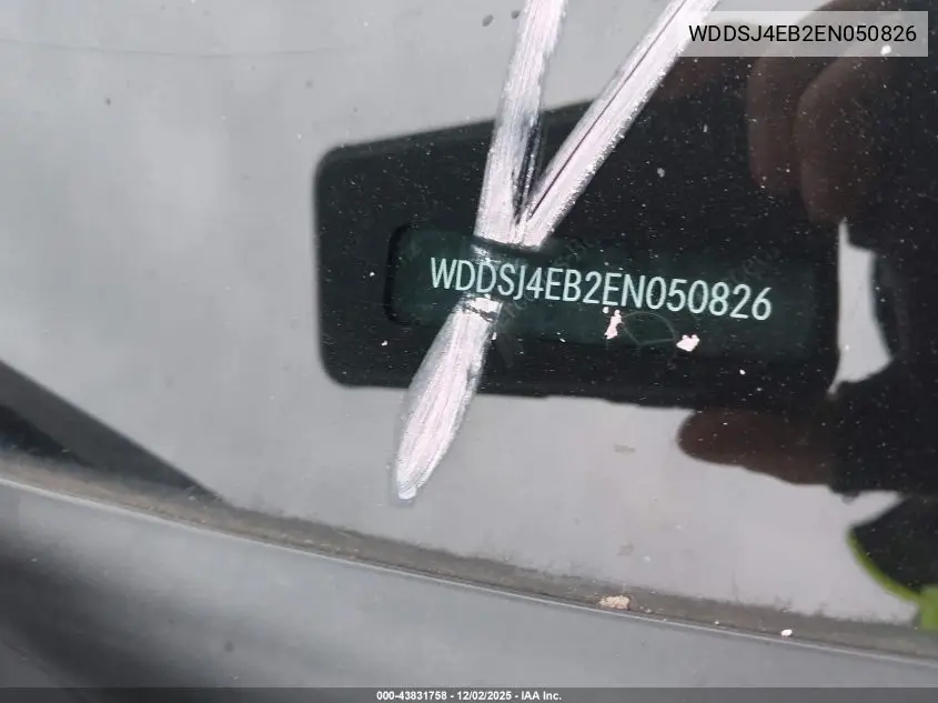 WDDSJ4EB2EN050826 2014 Mercedes-Benz Cla 250