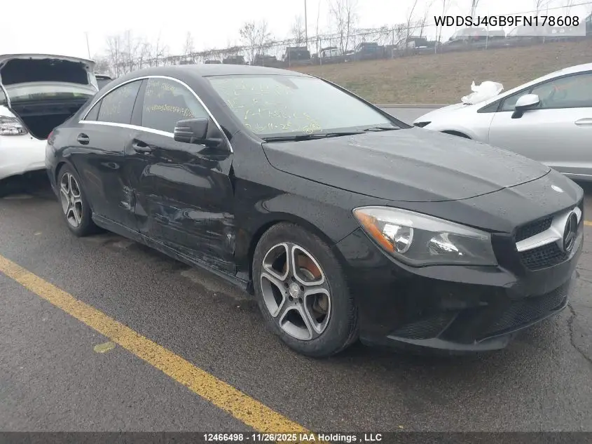 WDDSJ4GB9FN178608 2015 Mercedes-Benz Cla 250 4Matic