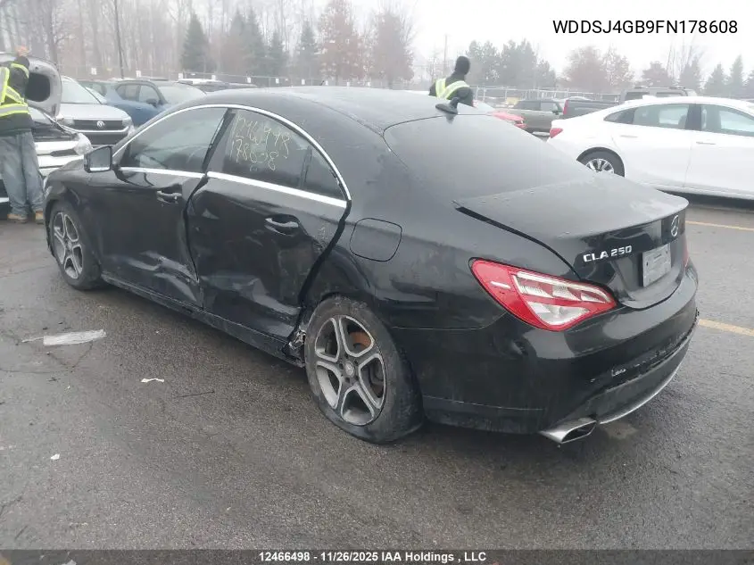 WDDSJ4GB9FN178608 2015 Mercedes-Benz Cla 250 4Matic