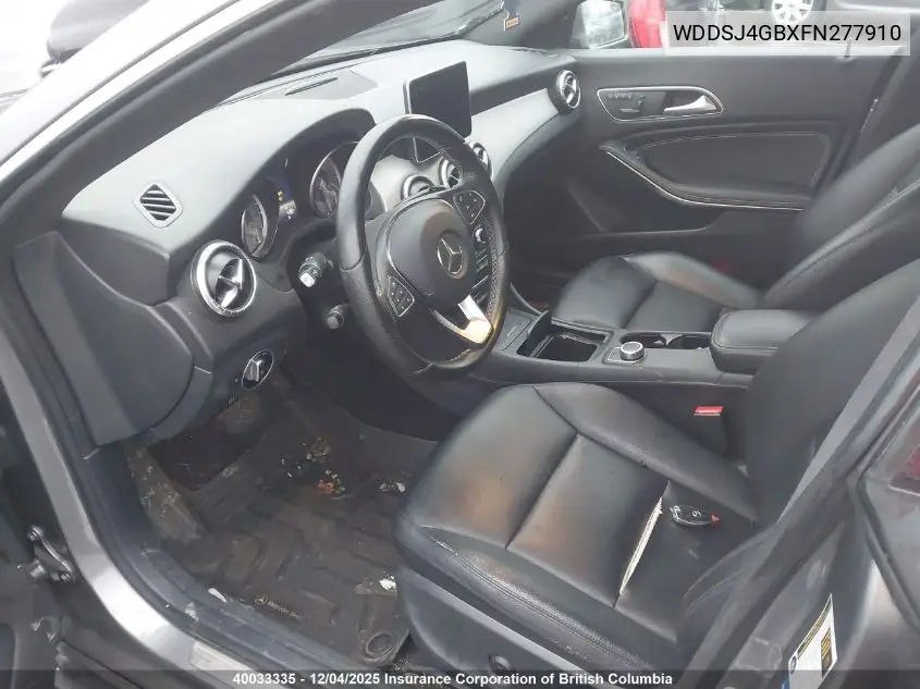 WDDSJ4GBXFN277910 2015 Mercedes-Benz Cla 250 4Matic