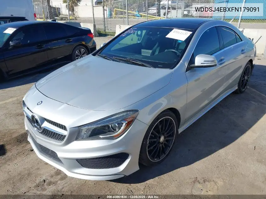 WDDSJ4EBXFN179091 2015 Mercedes-Benz Cla 250