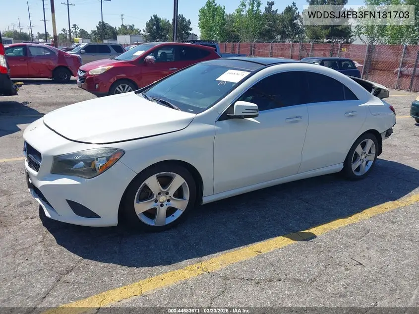 WDDSJ4EB3FN181703 2015 Mercedes-Benz Cla 250