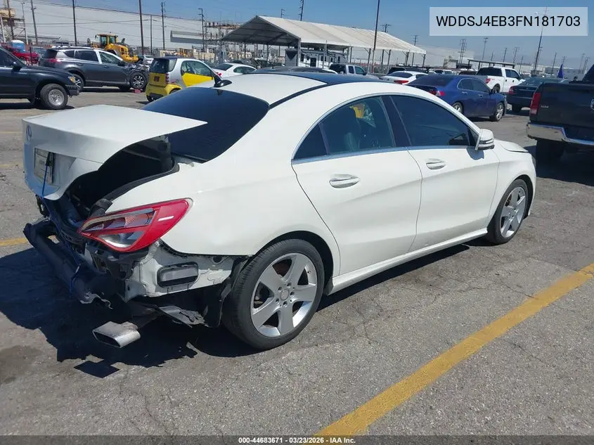 WDDSJ4EB3FN181703 2015 Mercedes-Benz Cla 250