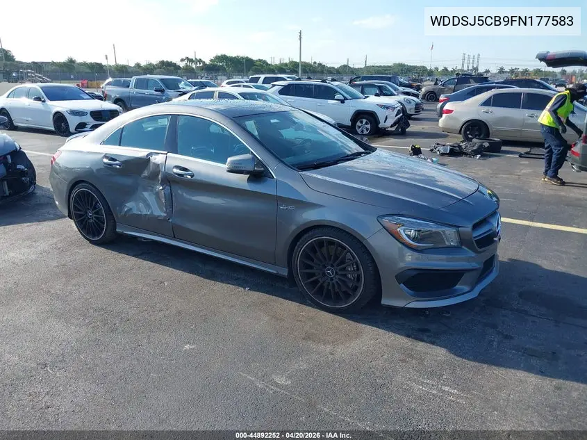 2015 Mercedes-Benz Cla 45 Amg 4Matic VIN: WDDSJ5CB9FN177583 Lot: 44892252