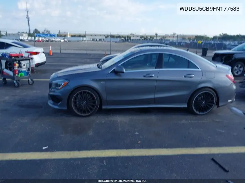 2015 Mercedes-Benz Cla 45 Amg 4Matic VIN: WDDSJ5CB9FN177583 Lot: 44892252