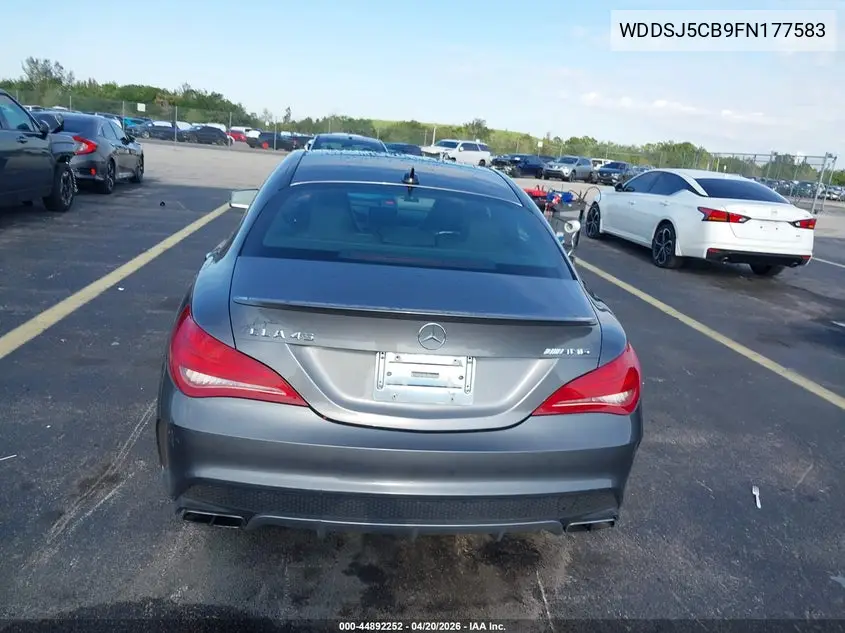 2015 Mercedes-Benz Cla 45 Amg 4Matic VIN: WDDSJ5CB9FN177583 Lot: 44892252