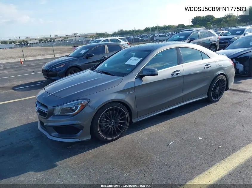 2015 Mercedes-Benz Cla 45 Amg 4Matic VIN: WDDSJ5CB9FN177583 Lot: 44892252