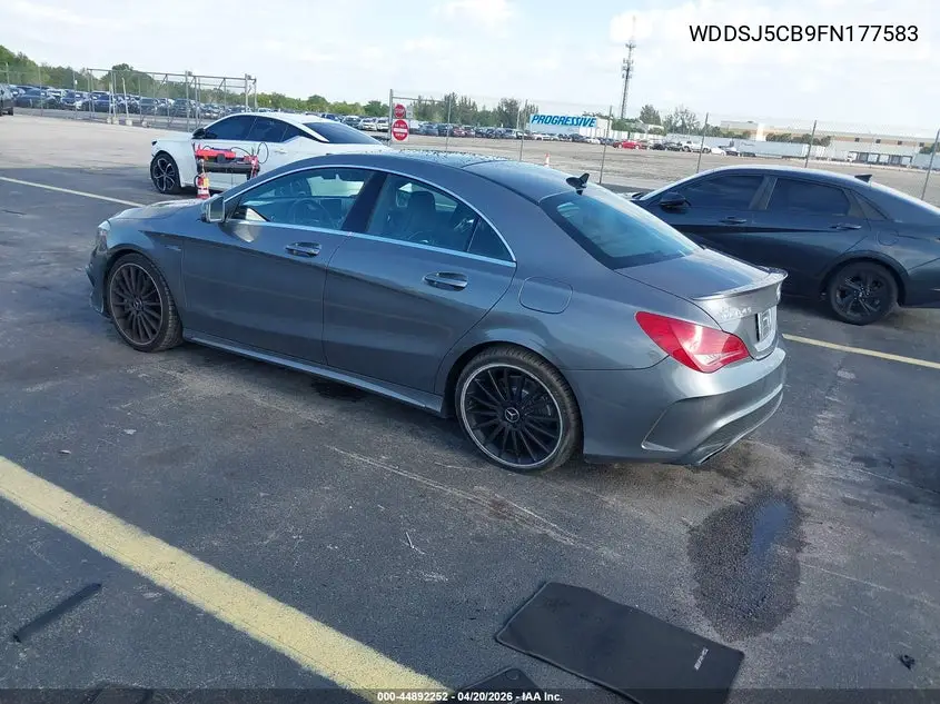 2015 Mercedes-Benz Cla 45 Amg 4Matic VIN: WDDSJ5CB9FN177583 Lot: 44892252
