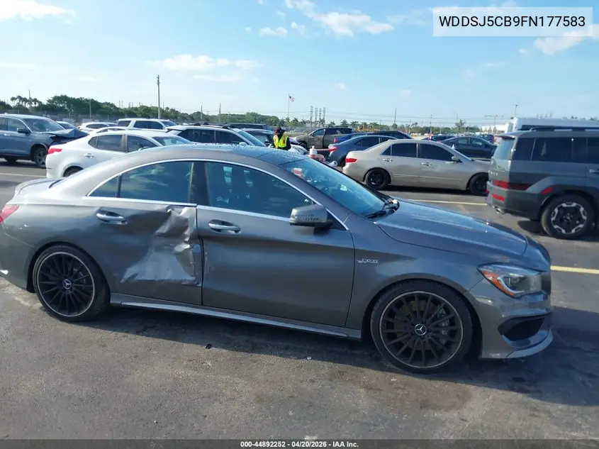2015 Mercedes-Benz Cla 45 Amg 4Matic VIN: WDDSJ5CB9FN177583 Lot: 44892252