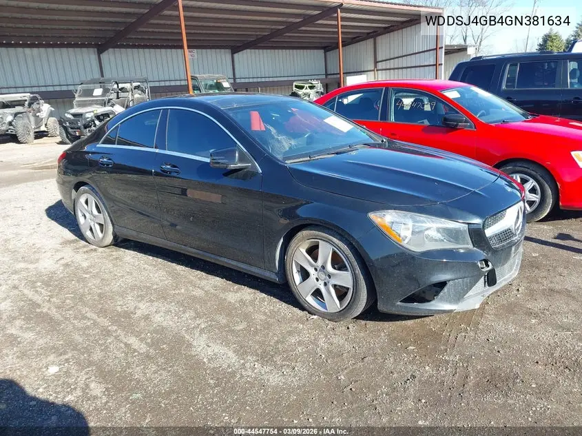 WDDSJ4GB4GN381634 2016 Mercedes-Benz Cla 250 4Matic