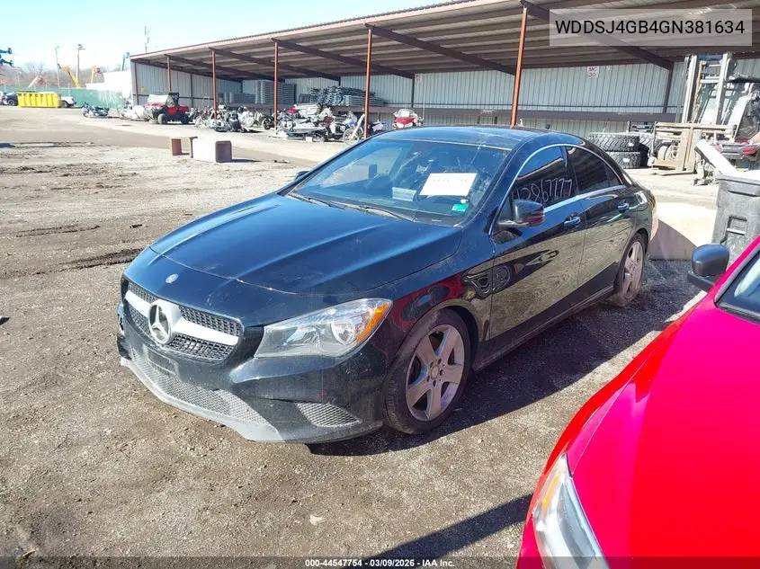 WDDSJ4GB4GN381634 2016 Mercedes-Benz Cla 250 4Matic