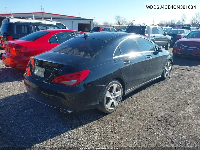 WDDSJ4GB4GN381634 2016 Mercedes-Benz Cla 250 4Matic
