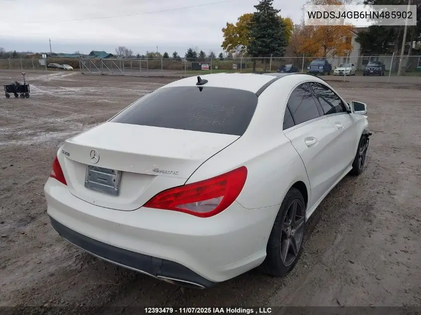 WDDSJ4GB6HN485902 2017 Mercedes-Benz Cla 250 4Matic