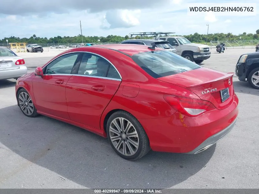 WDDSJ4EB2HN406762 2017 Mercedes-Benz Cla 250