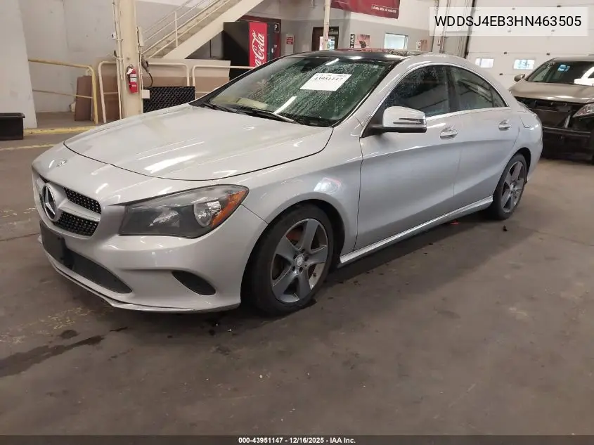 WDDSJ4EB3HN463505 2017 Mercedes-Benz Cla 250