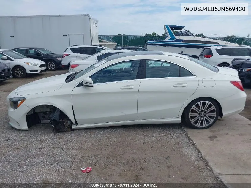 WDDSJ4EB5JN569430 2018 Mercedes-Benz Cla 250