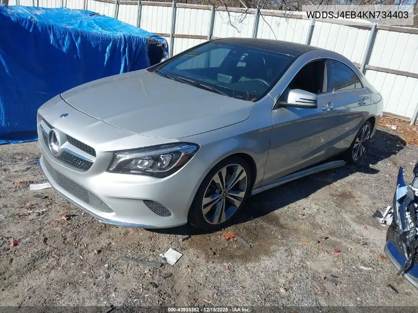 WDDSJ4EB4KN734403 2019 Mercedes-Benz Cla 250