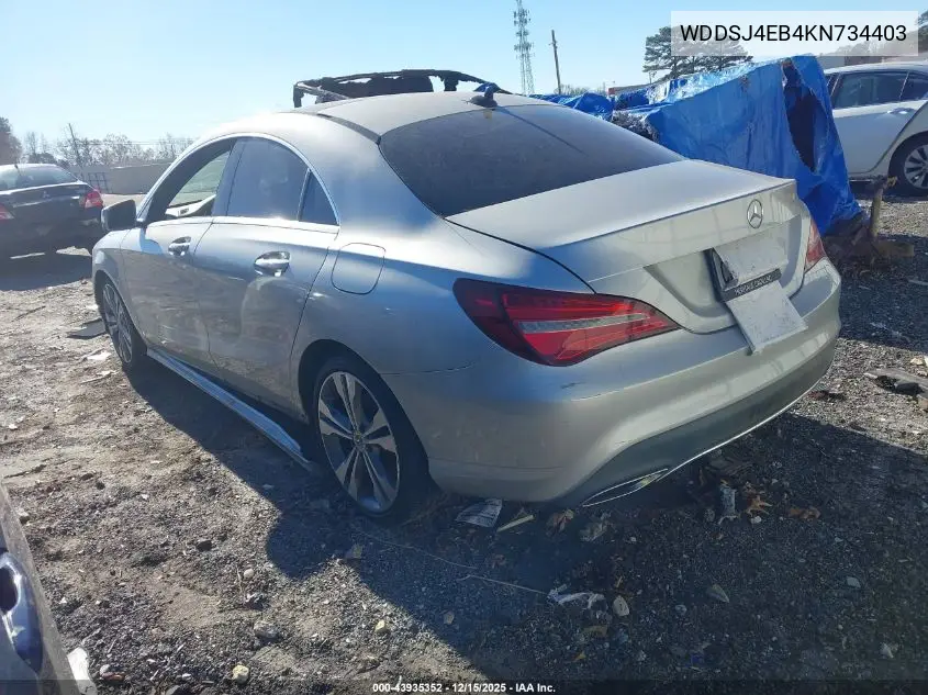 WDDSJ4EB4KN734403 2019 Mercedes-Benz Cla 250